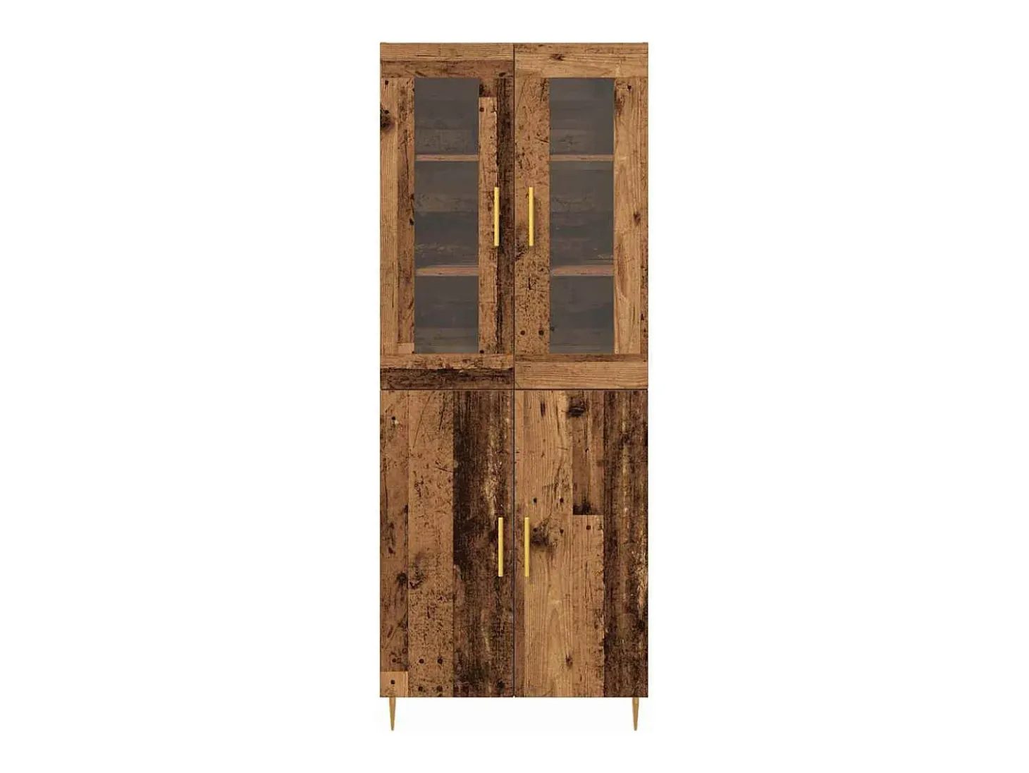 Aparador antiguo de madera 69,5x34x180 cm en madera reconstituida