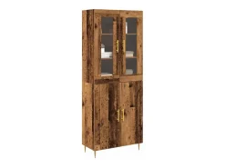 Aparador antiguo de madera 69,5x34x180 cm en madera reconstituida