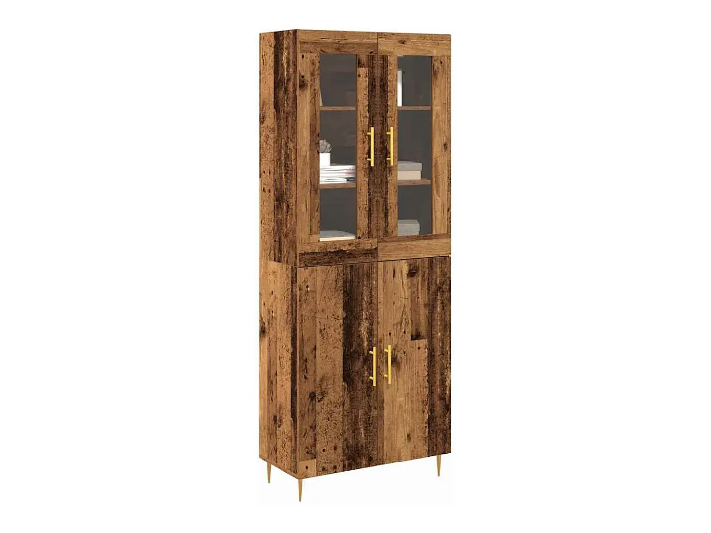 Aparador antiguo de madera 69,5x34x180 cm en madera reconstituida