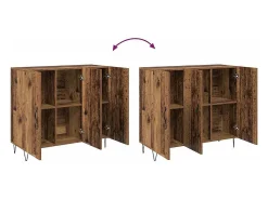 Aparador antiguo de madera 90 x 34 x 80 cm Madera de ingeniería