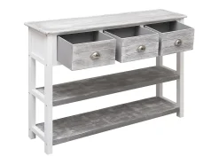 Aparador antiguo gris 108x30x76 cm Madera maciza de paulownia