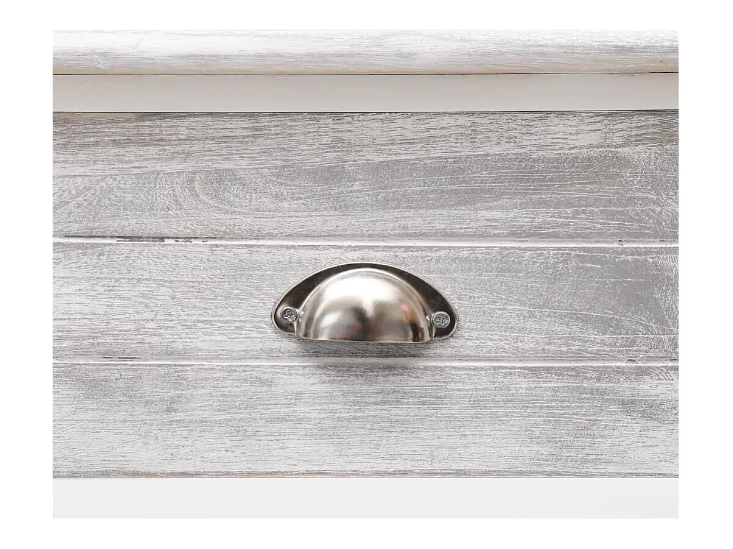 Aparador antiguo gris 108x30x76 cm Madera maciza de paulownia