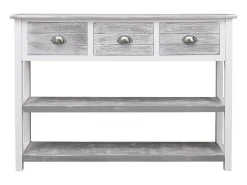 Aparador antiguo gris 108x30x76 cm Madera maciza de paulownia