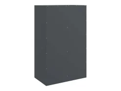 Aparador antracita 67x39x107 cm acero
