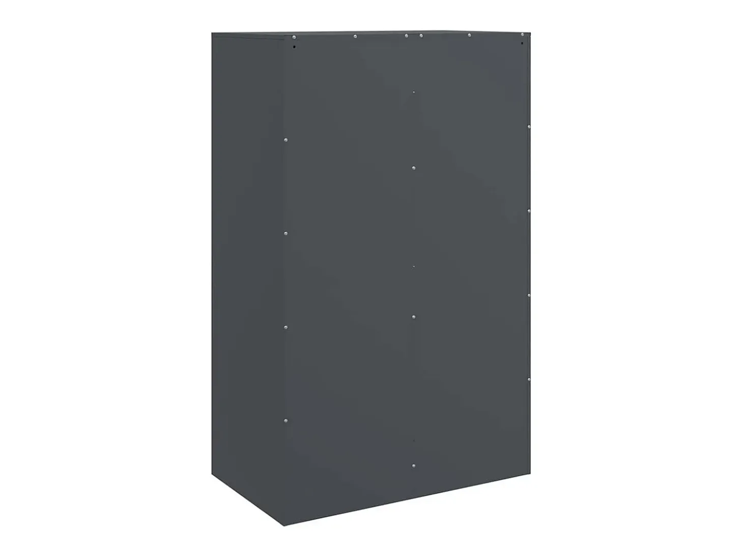 Aparador antracita 67x39x107 cm acero
