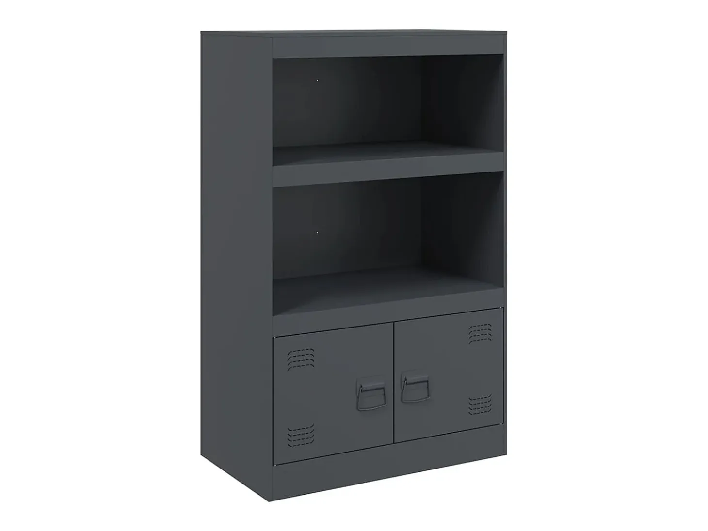 Aparador antracita 67x39x107 cm acero