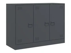 Aparador antracita 99x39x73 cm acero