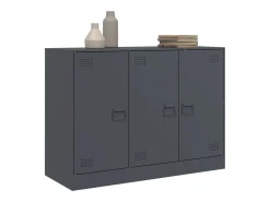 Aparador antracita 99x39x73 cm acero