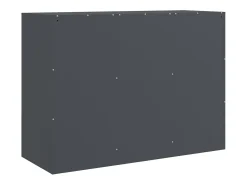 Aparador antracita 99x39x73 cm acero
