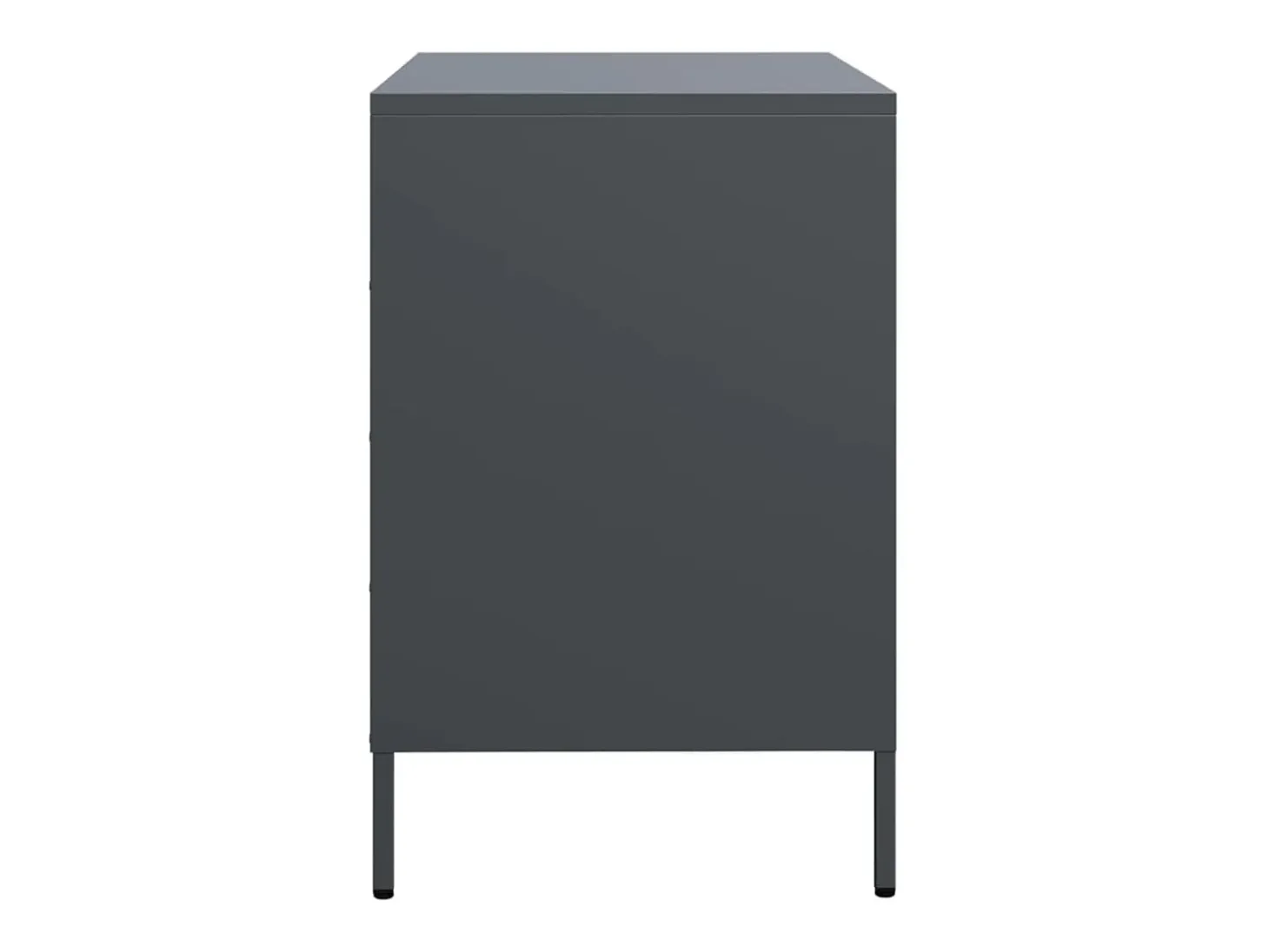 Aparador antracita 68x39x58,5 cm acero laminado en frío