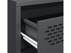 Aparador antracita 68x39x58,5 cm acero laminado en frío