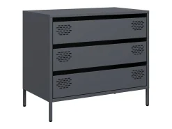 Aparador antracita 68x39x58,5 cm acero laminado en frío