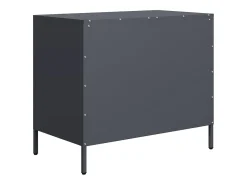 Aparador antracita 68x39x58,5 cm acero laminado en frío