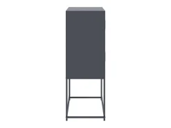 Aparador antracita 68,5x38,5x107 cm acero