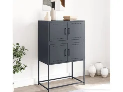 Aparador antracita 68,5x38,5x107 cm acero