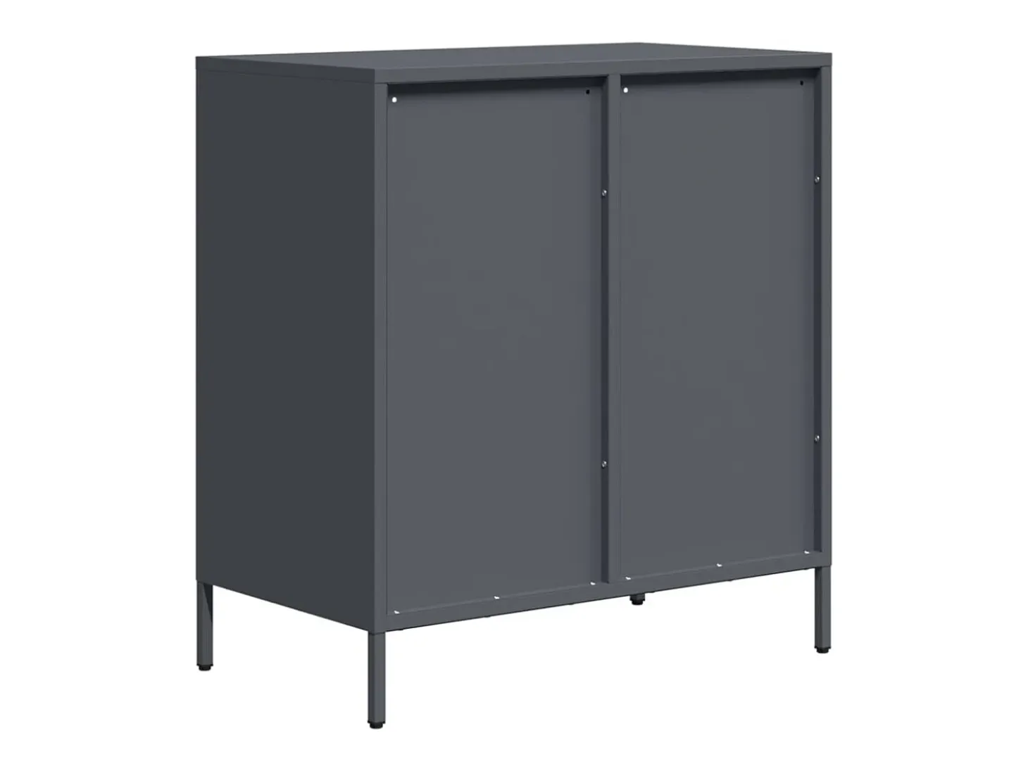 Aparador antracita 68x39x73,5 cm acero laminado en frío