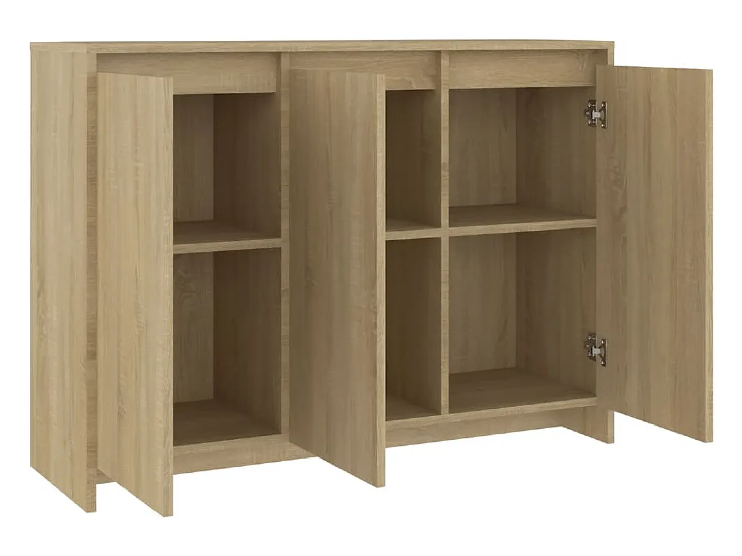 Aparador aparador cómoda armario unidad de almacenamiento organizador cocina salón salón Sonoma 102 x 33 x 75 cm madera contrachapada beige 02_0031479