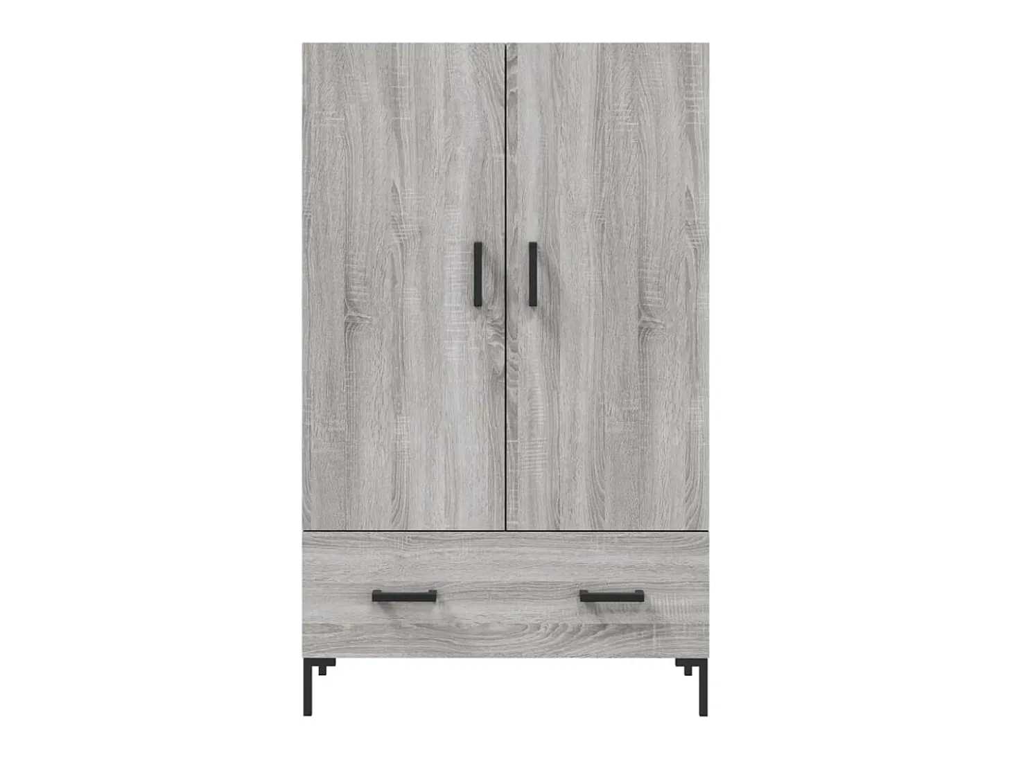 Aparador aparador cómoda armario mueble organizador cocina salón salón alto Sonoma 69,5 x 31 x 115 cm madera contrachapada gris 02_0035407