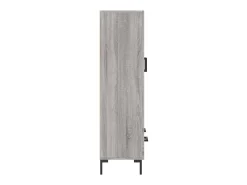 Aparador aparador cómoda armario mueble organizador cocina salón salón alto Sonoma 69,5 x 31 x 115 cm madera contrachapada gris 02_0035407