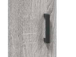 Aparador aparador cómoda armario mueble organizador cocina salón salón alto Sonoma 69,5 x 31 x 115 cm madera contrachapada gris 02_0035407