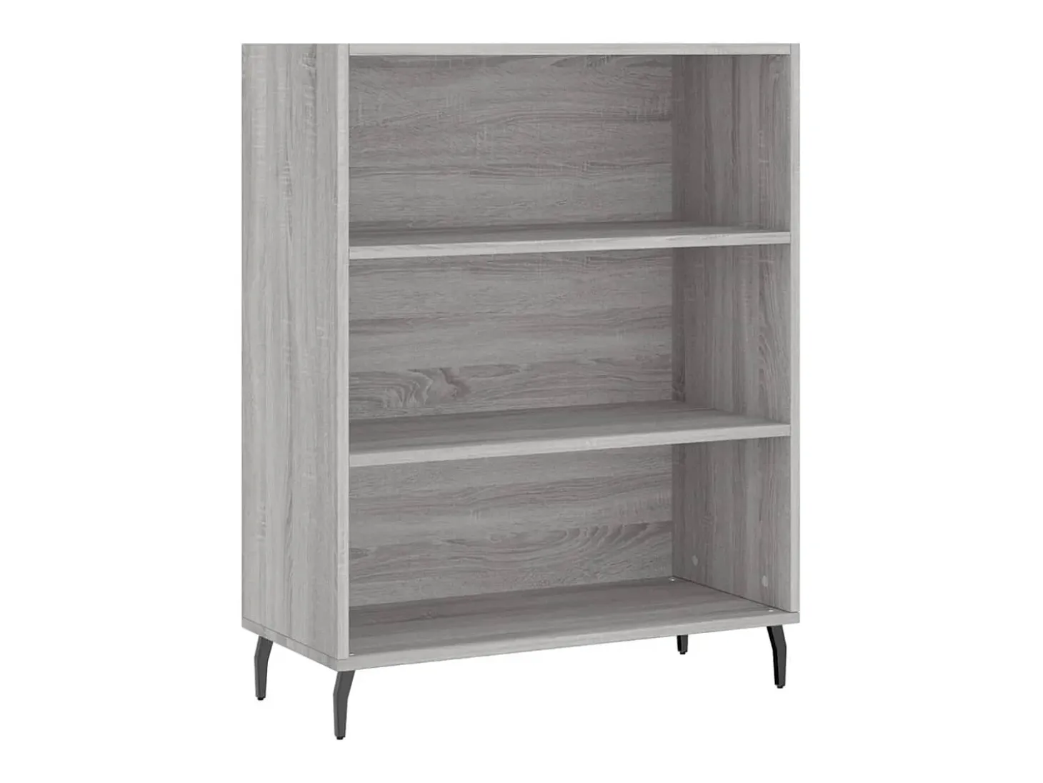Aparador aparador cómoda armario mueble organizador cocina salón salón alto Sonoma 69,5 x 34 x 180 cm madera contrachapada gris 02_0035516
