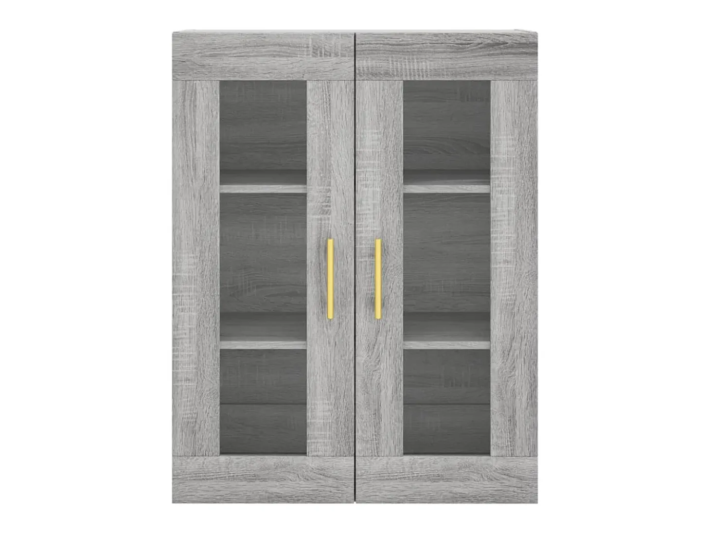 Aparador aparador cómoda armario mueble organizador cocina salón salón alto Sonoma 69,5 x 34 x 180 cm madera contrachapada gris 02_0035496