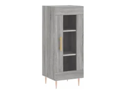 Aparador aparador cómoda armario mueble organizador cocina salón salón alto Sonoma 34,5 x 34 x 180 cm madera contrachapada gris 02_0035217