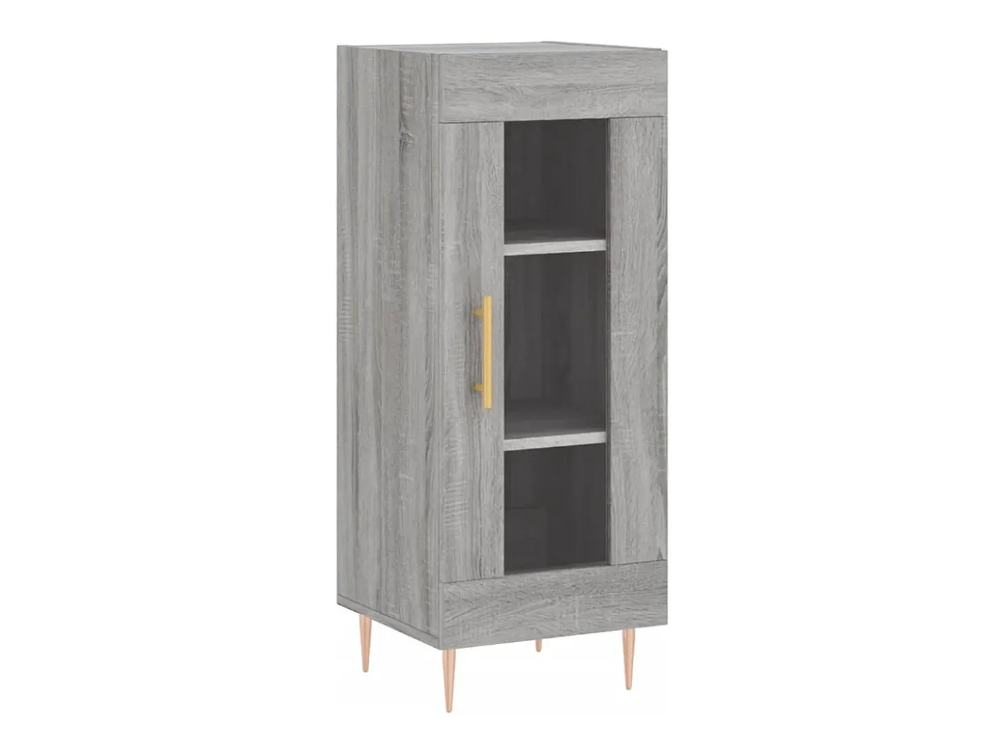 Aparador aparador cómoda armario mueble organizador cocina salón salón alto Sonoma 34,5 x 34 x 180 cm madera contrachapada gris 02_0035217