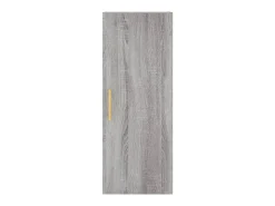 Aparador aparador cómoda armario mueble organizador cocina salón salón alto Sonoma 34,5 x 34 x 180 cm madera contrachapada gris 02_0035217