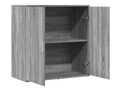 Aparador aparador cómoda armario unidad de almacenamiento organizador cocina salón salón Sonoma 79 x 38 x 80 cm madera contrachapada gris 02_0036527