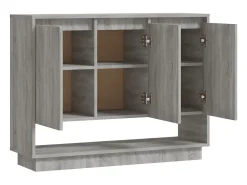 Aparador aparador cómoda armario mueble organizador cocina salón salón Sonoma 97 x 31 x 75 cm madera contrachapada gris 02_0036559