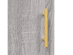 Aparador aparador cómoda armario mueble organizador cocina salón salón alto Sonoma 69,5 x 34 x 180 cm madera contrachapada gris 02_0035603