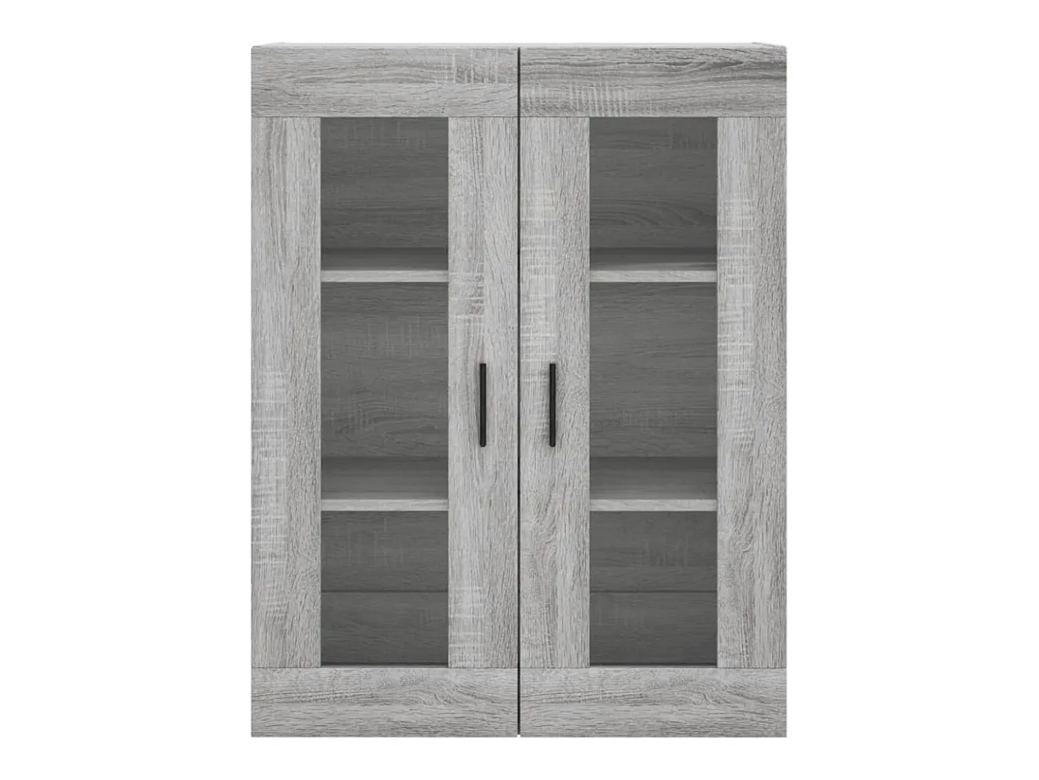 Aparador aparador cómoda armario mueble organizador cocina salón salón alto Sonoma 69,5 x 34 x 180 cm madera contrachapada gris 02_0035570