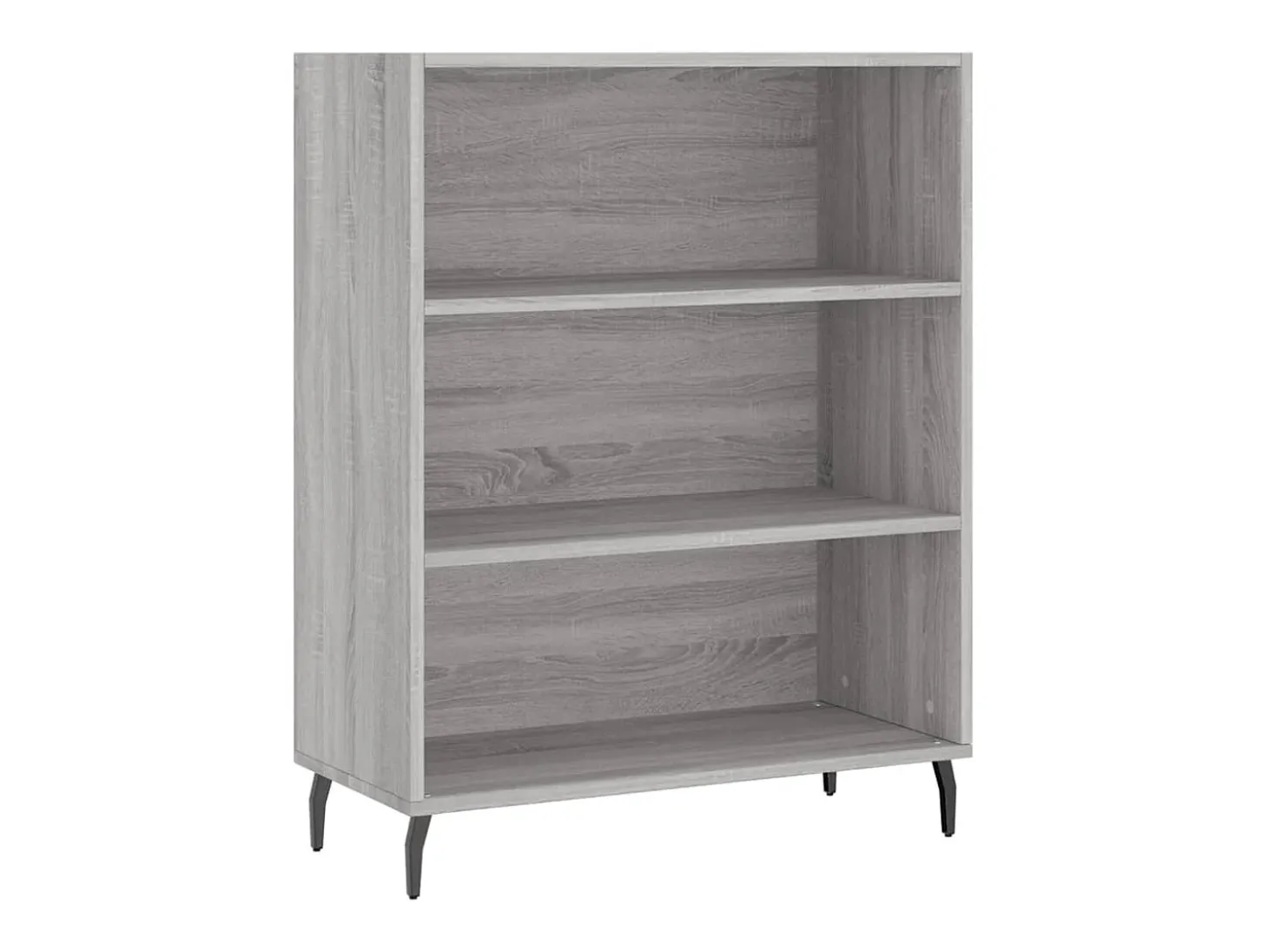 Aparador aparador cómoda armario mueble organizador cocina salón salón alto Sonoma 69,5 x 34 x 180 cm madera contrachapada gris 02_0035570