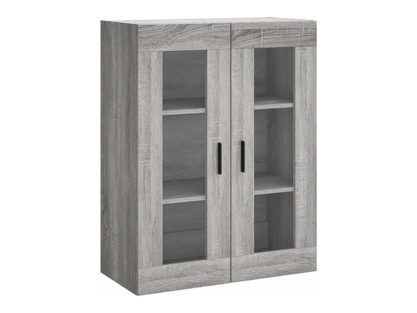 Aparador aparador cómoda armario mueble organizador cocina salón salón alto Sonoma 69,5 x 34 x 180 cm madera contrachapada gris 02_0035570