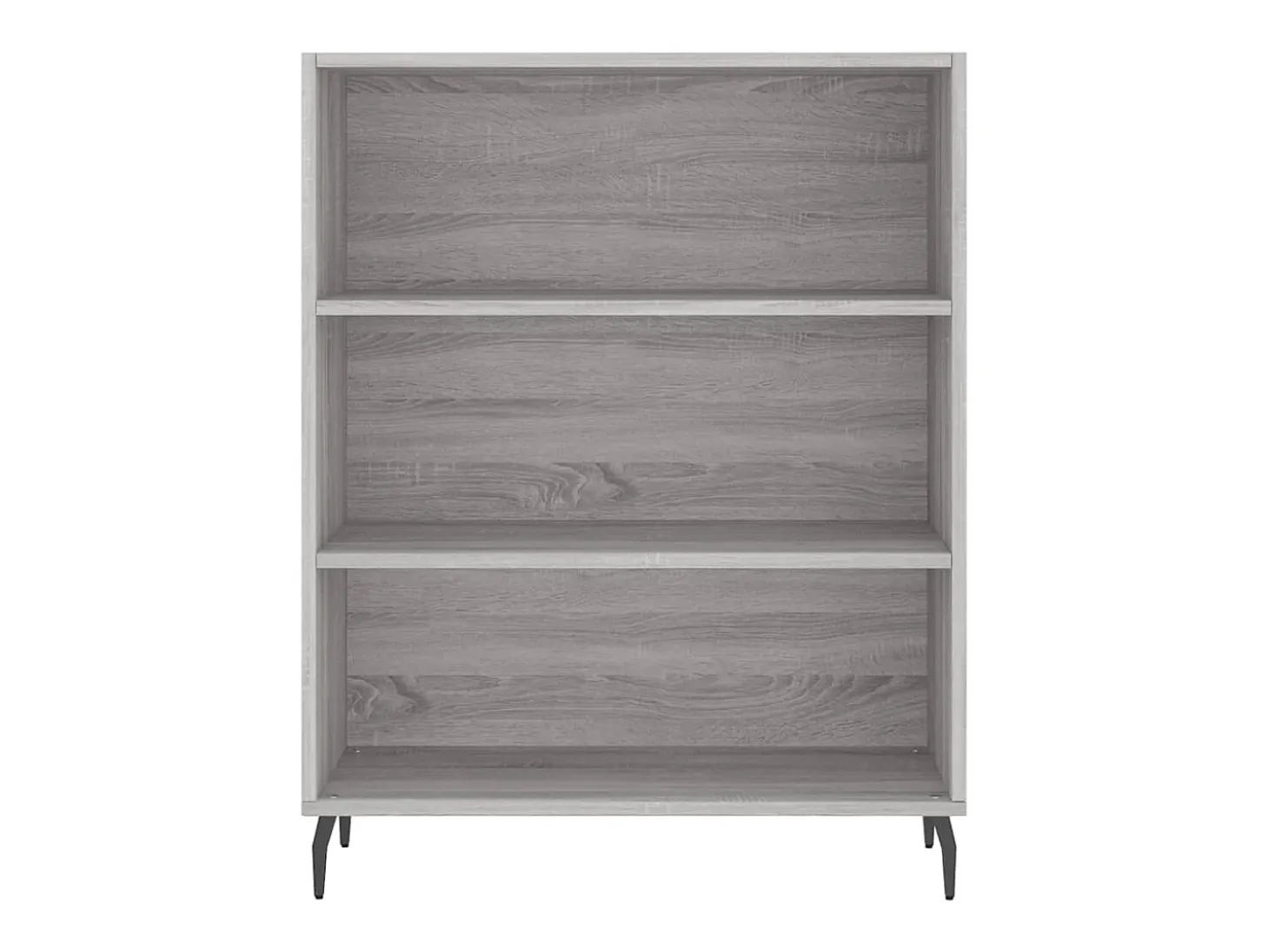 Aparador aparador cómoda armario mueble organizador cocina salón salón alto Sonoma 69,5 x 34 x 180 cm madera contrachapada gris 02_0035570