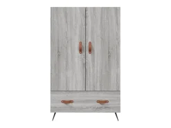 Aparador aparador cómoda armario mueble organizador cocina salón salón alto Sonoma 69,5 x 31 x 115 cm madera contrachapada gris 02_0035400