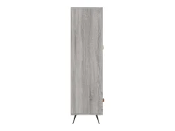 Aparador aparador cómoda armario mueble organizador cocina salón salón alto Sonoma 69,5 x 31 x 115 cm madera contrachapada gris 02_0035400