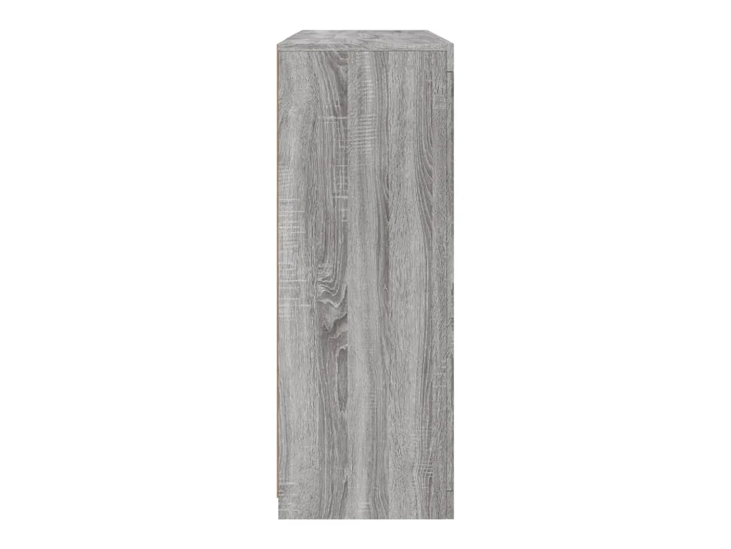 Aparador Aparador Cómoda Gabinete Unidad de Almacenamiento Organizador Cocina Sala de Estar con Luces LED 3 Piezas Sonoma Madera de Ingeniería Gris 02_0037234