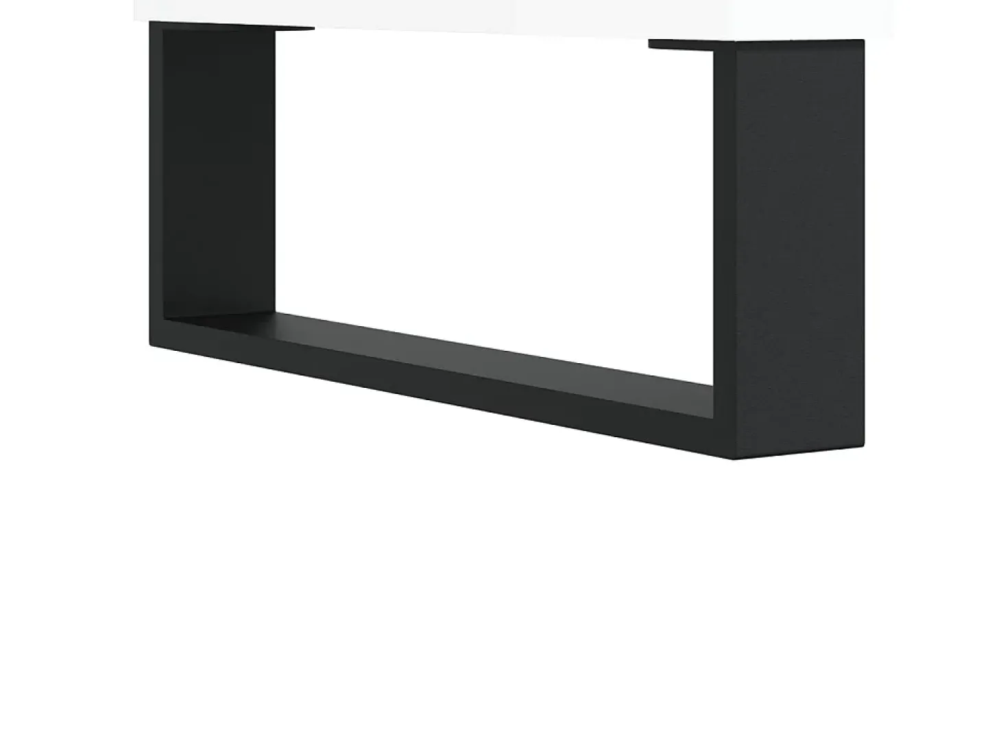Aparador Aparador Cómoda Gabinete Unidad de Almacenamiento Organizador Cocina Sala de Estar Salas de Estar 3 Piezas Madera de Ingeniería Blanco Brillo 02_0037026
