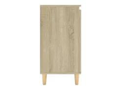 Aparador Aparador Cómoda Gabinete Unidad de Almacenamiento Organizador Cocina Sala de Estar con Patas de Madera Sonoma Madera de Ingeniería Marrón 02_0030089