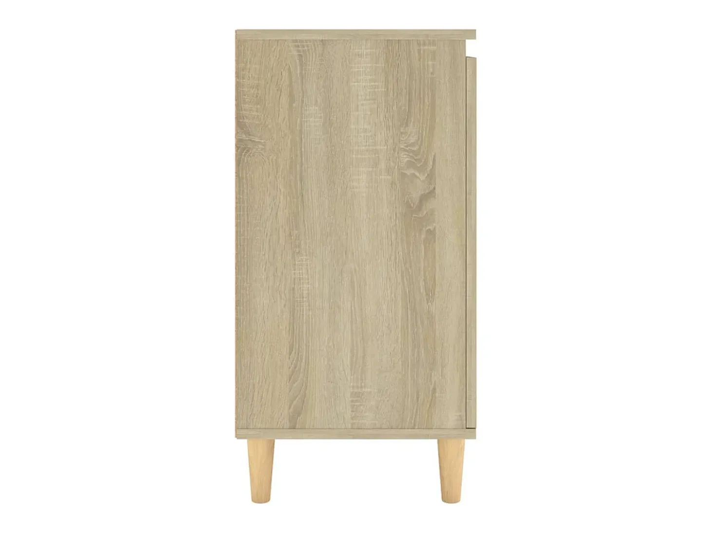 Aparador Aparador Cómoda Gabinete Unidad de Almacenamiento Organizador Cocina Sala de Estar con Patas de Madera Sonoma Madera de Ingeniería Marrón 02_0030089