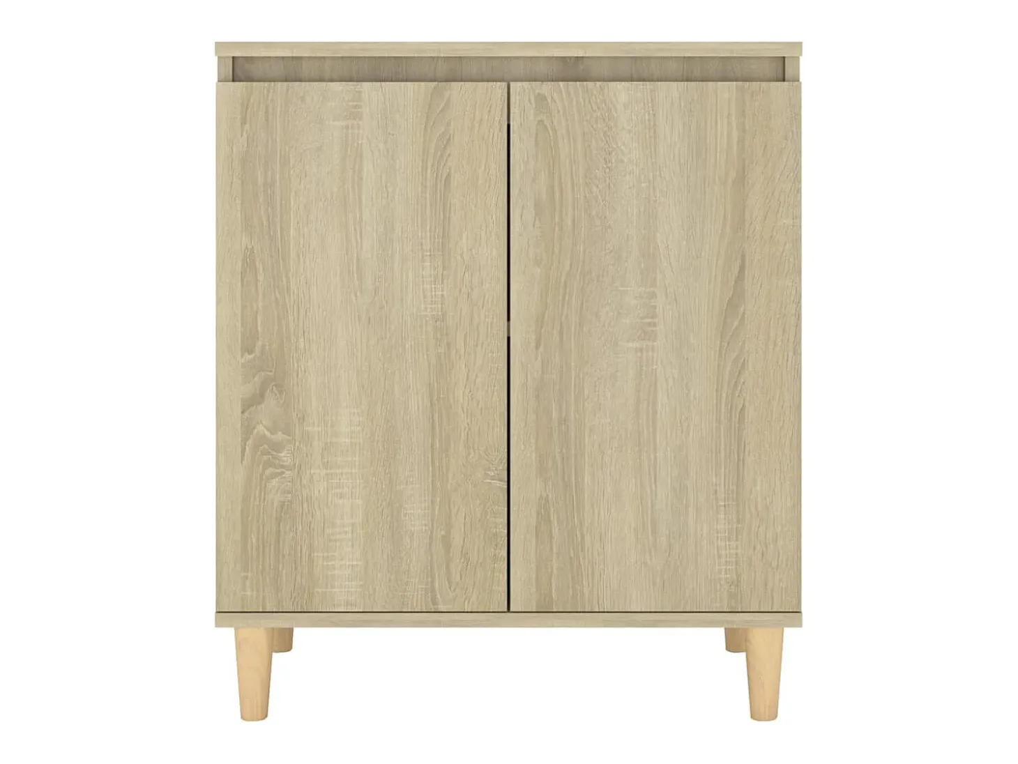 Aparador Aparador Cómoda Gabinete Unidad de Almacenamiento Organizador Cocina Sala de Estar con Patas de Madera Sonoma Madera de Ingeniería Marrón 02_0030089