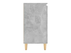 Aparador Aparador Cómoda Gabinete Unidad de Almacenamiento Organizador Cocina Sala de Estar Sala de Estar con Patas de Madera Madera de ingeniería Gris 02_0030090