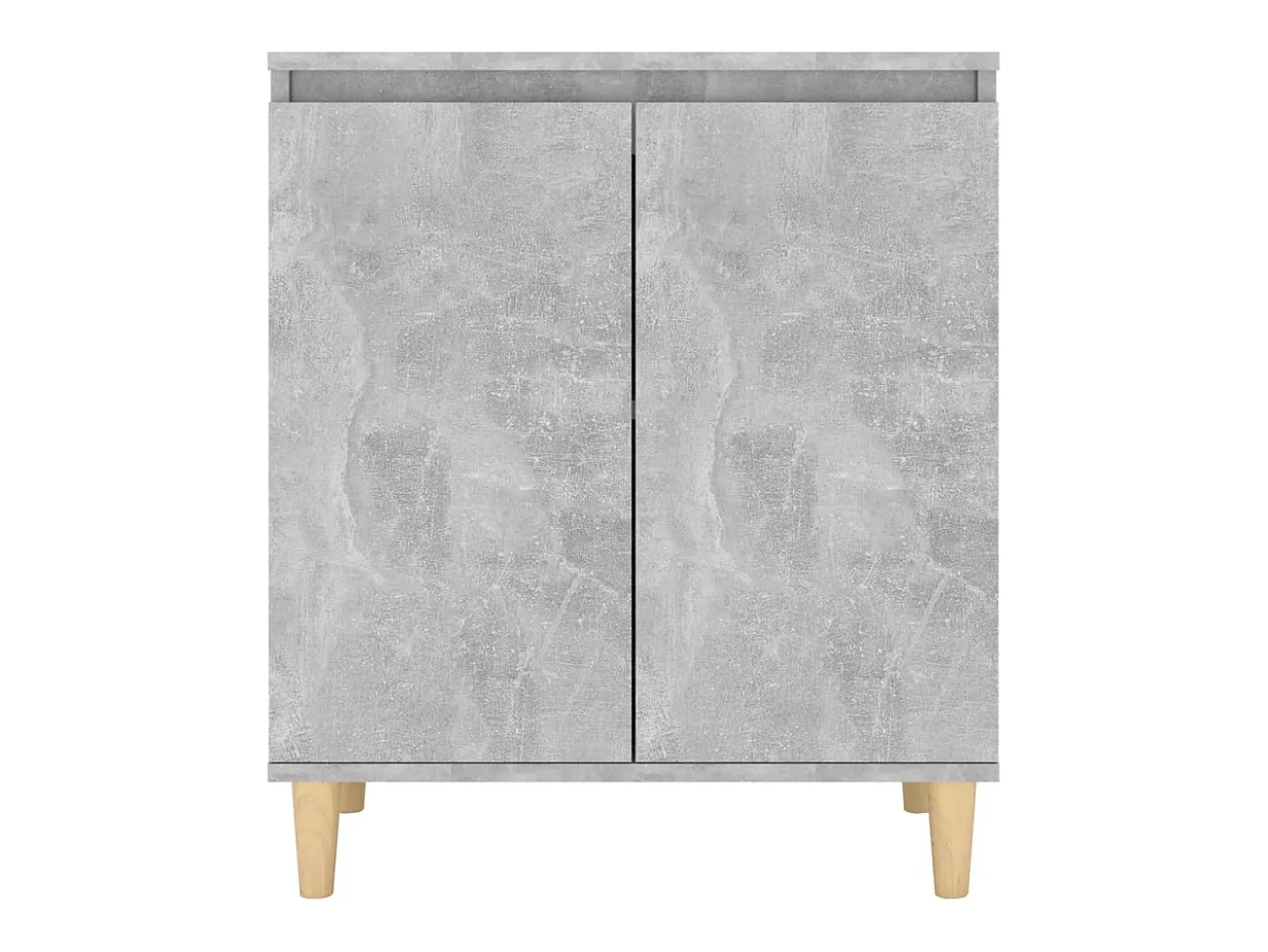 Aparador Aparador Cómoda Gabinete Unidad de Almacenamiento Organizador Cocina Sala de Estar Sala de Estar con Patas de Madera Madera de ingeniería Gris 02_0030090
