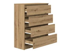 Aparador Artisan Roble 80x35x99 cm Madera de ingeniería