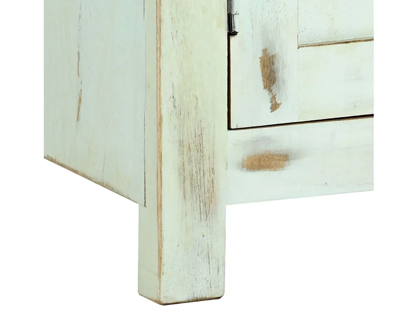 Aparador Azul Claro 110x35x70 cm Madera Maciza de Mango
