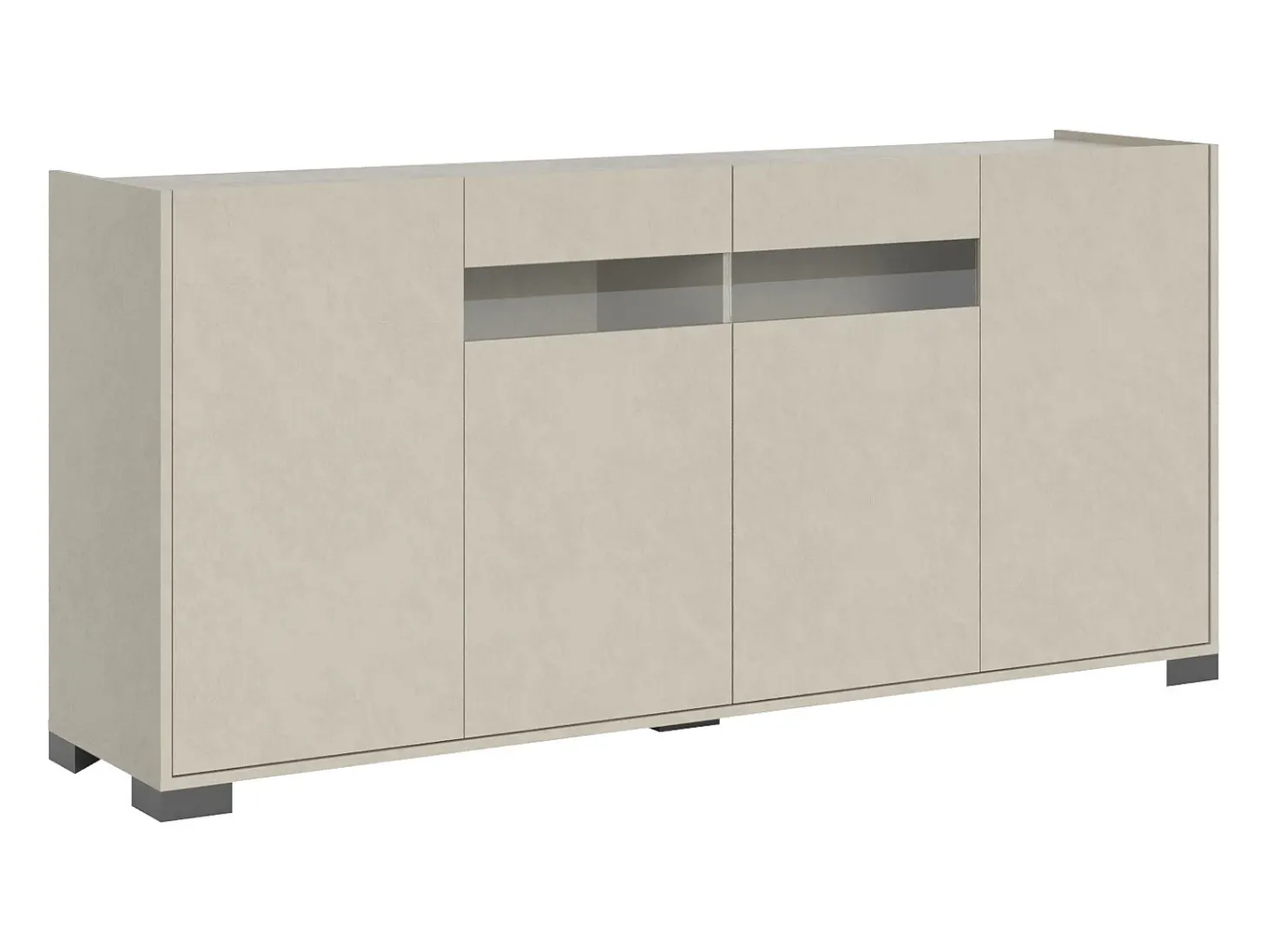 Aparador bajo 4 puertas 174x40x81 cm Riflesso cachemira