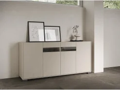 Aparador bajo 4 puertas 174x40x81 cm Riflesso cachemira