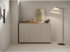 Aparador bajo 3 puertas 130x40x83 cm Lumina cachemira